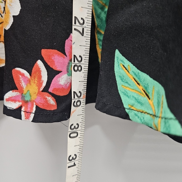 0004 Old Navy New NWT Tropical Black Floral Spaghetti Strap Dress Travel Size XL - Picture 11 of 11